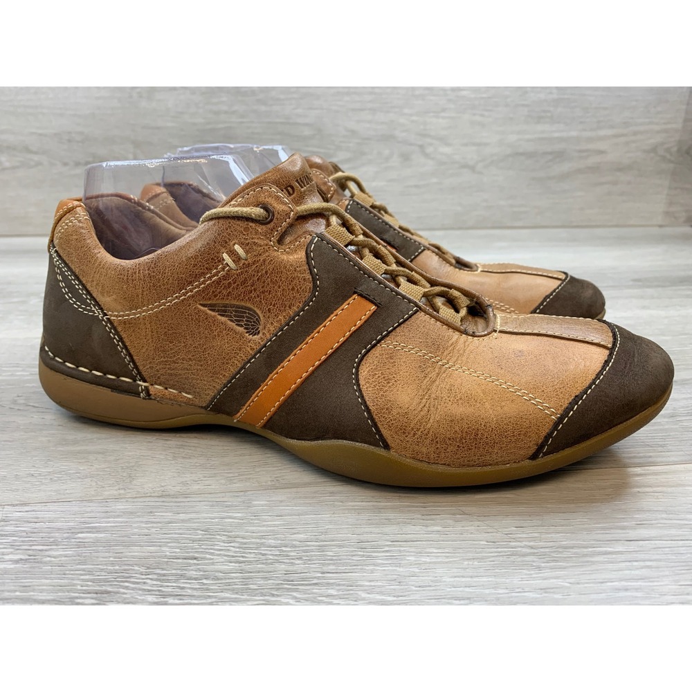 Red Wing Men's Leather Sneakers 9 Brown Tan Low Top Lace Up Athletic Shoes